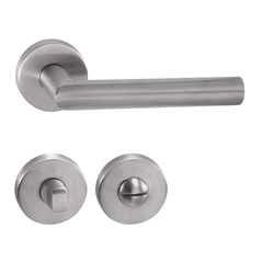 Kľučky na okrúhlych rozetách Strieborný Tupai