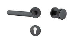 Kľučky na okrúhlych rozetách Čierny APRILE