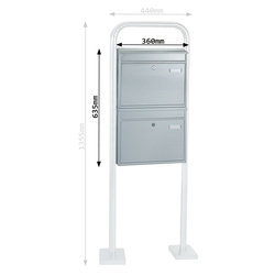 Poštové schránky Strieborný ROTTNER