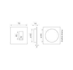 Mušle a madielka na posuvné drevené dvere Strieborný JNF