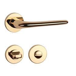 Kľučky na okrúhlych rozetách Zlatý APRILE