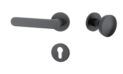 Kľučky na okrúhlych rozetách Čierny APRILE