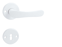 Kľučka na dvere KE - MICHAELA - R BIL - biela lesklá | MP-KOVANIA.sk
