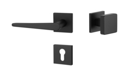 Kľučky na hranatých rozetách Čierny APRILE