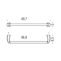 Držiaky na uterák Strieborný COLOMBO