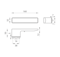 Kľučky s integrovaným uzamykaním Sivý MPK