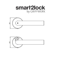 Kľučky na okrúhlych rozetách Čierny Griffwerk