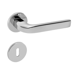 Kľučky na okrúhlych rozetách Strieborný Tupai