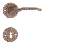 Kľučka na dvere KE - LAURA - R HNA - hnedá antik | MP-KOVANIA.sk