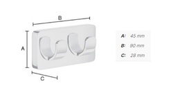 Vešiaky a háčiky  Strieborný SMEDBO