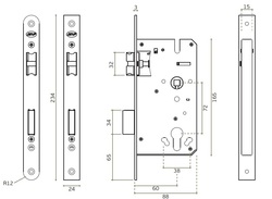 QR - JNF - ZÁMOK VALČEKOVÝ IN.20.894.R/20.895 Strieborný JNF