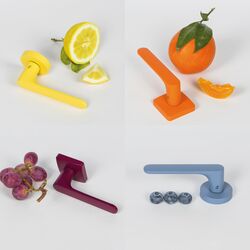 Kľučky na okrúhlych rozetách Oranžový COLOMBO