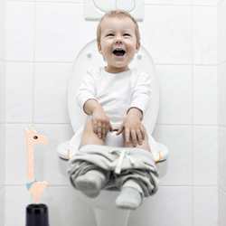 WC kefy s nádobou Ružový DHK