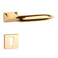 Kľučky na obdĺžnikových rozetách Zlatý APRILE