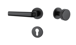 Kľučky na okrúhlych rozetách Čierny APRILE