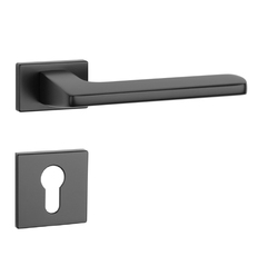 Kľučky na obdĺžnikových rozetách Čierny APRILE