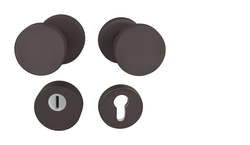 Guľa na dvere TI - Guľa vyosená CUBO - R 3233 GRM - grafit matný (141) | MP-KOVANIA.sk