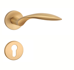 Kľučky na okrúhlych rozetách Zlatý APRILE