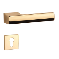 Kľučky na obdĺžnikových rozetách Zlatý APRILE