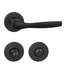 Kľučky na okrúhlych rozetách Čierny BA