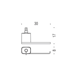 Držiaky na uterák Strieborný COLOMBO