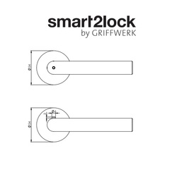 Kľučky na okrúhlych rozetách Čierny Griffwerk