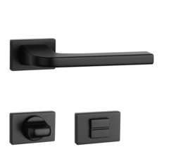 Kľučky na obdĺžnikových rozetách Čierny APRILE