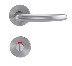 Kľučky na okrúhlych rozetách Strieborný Griffwerk