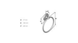 Držiaky na uterák Strieborný SMEDBO