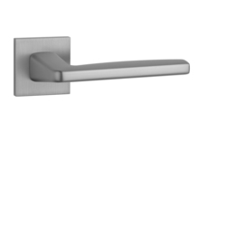 Kľučky na hranatých rozetách Strieborný APRILE