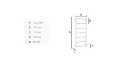 Elektrické sušiaky uterákov Strieborný SMEDBO