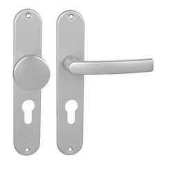 Kľučky na oválnych štítoch Strieborný BA