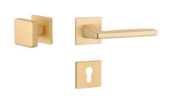 Kľučky na hranatých rozetách Zlatý APRILE