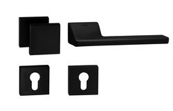 Kľučky na obdĺžnikových rozetách Čierny Tupai