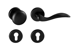 Kľučky na okrúhlych rozetách Čierny Tupai