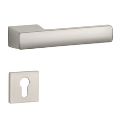 Kľučky na obdĺžnikových rozetách Strieborný APRILE