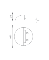 Podlahové dverné zarážky Strieborný JNF