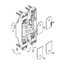 Skryté pánty a závesy na interiérové dvere Čierny Koblenz