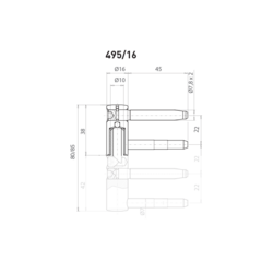 Klasické pánty a závesy na interiérové dvere Bronzový OV