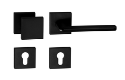 Kľučky na hranatých rozetách Čierny Tupai