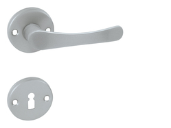 Kľučky na okrúhlych rozetách Strieborný KE