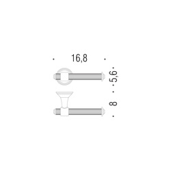 Držiaky na uterák Zlatý COLOMBO