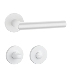 Kľučky na okrúhlych rozetách Biely APRILE