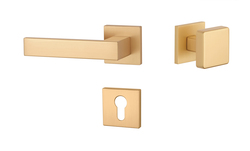 Kľučky na hranatých rozetách Zlatý APRILE