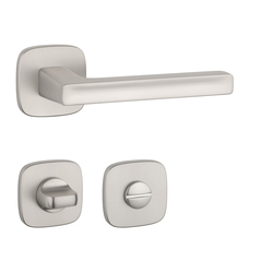 Kľučky na hranatých rozetách Strieborný APRILE