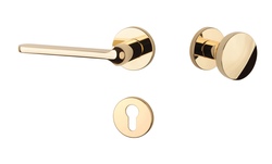 Kľučky na okrúhlych rozetách Zlatý APRILE