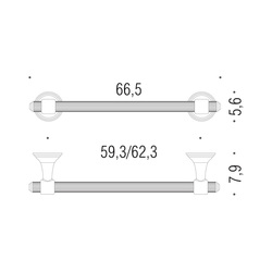 Držiaky na uterák Strieborný COLOMBO