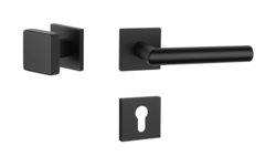 Kľučky na hranatých rozetách Čierny APRILE