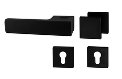 Kľučky na obdĺžnikových rozetách Čierny Tupai