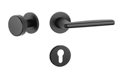 Kľučky na okrúhlych rozetách Čierny APRILE